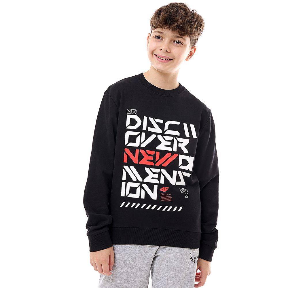 Victor and Jane - Boys' Sweatshirt New Dimension - Black