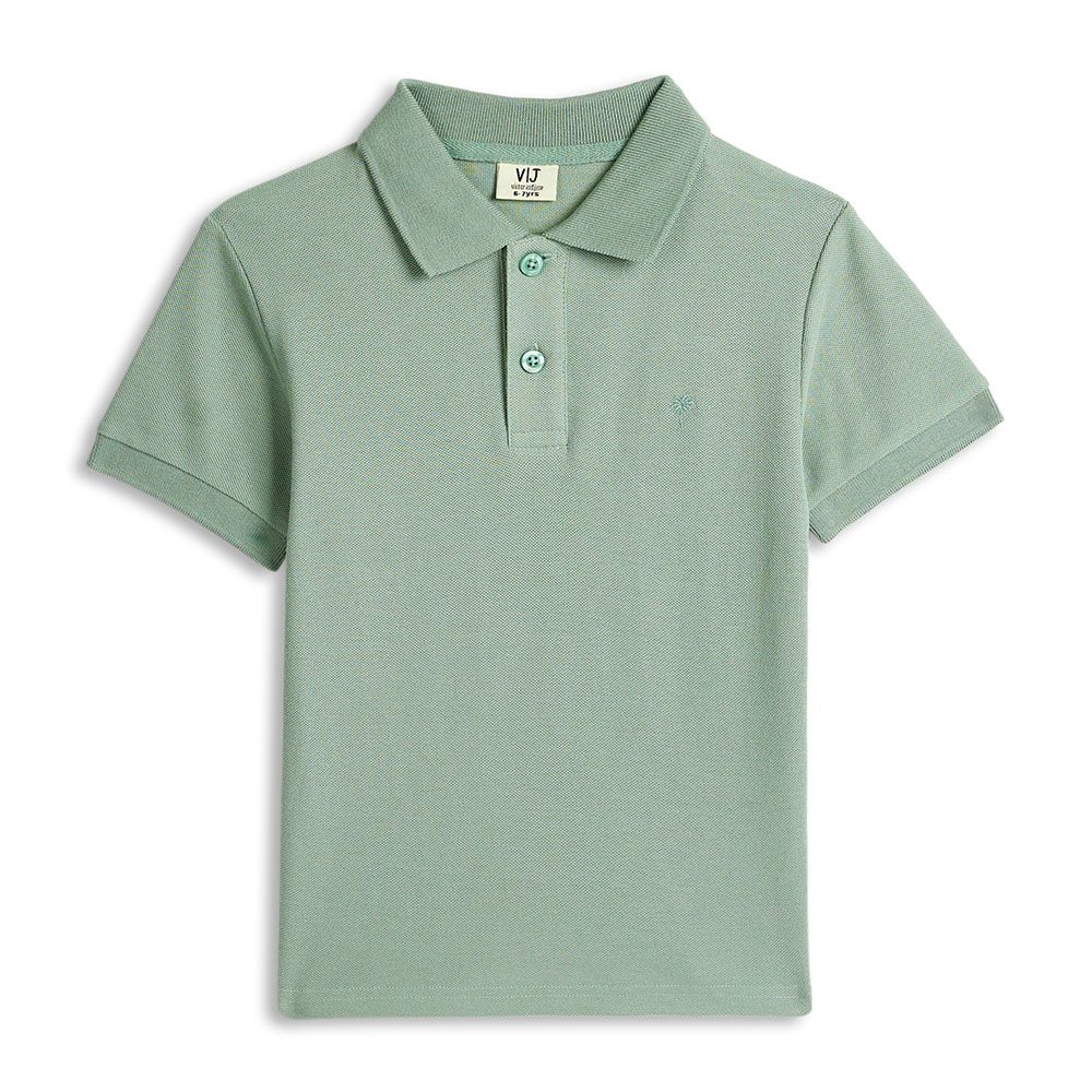 Victor And Jane - Boy's Short Sleeves Polo T-Shirt - Olive