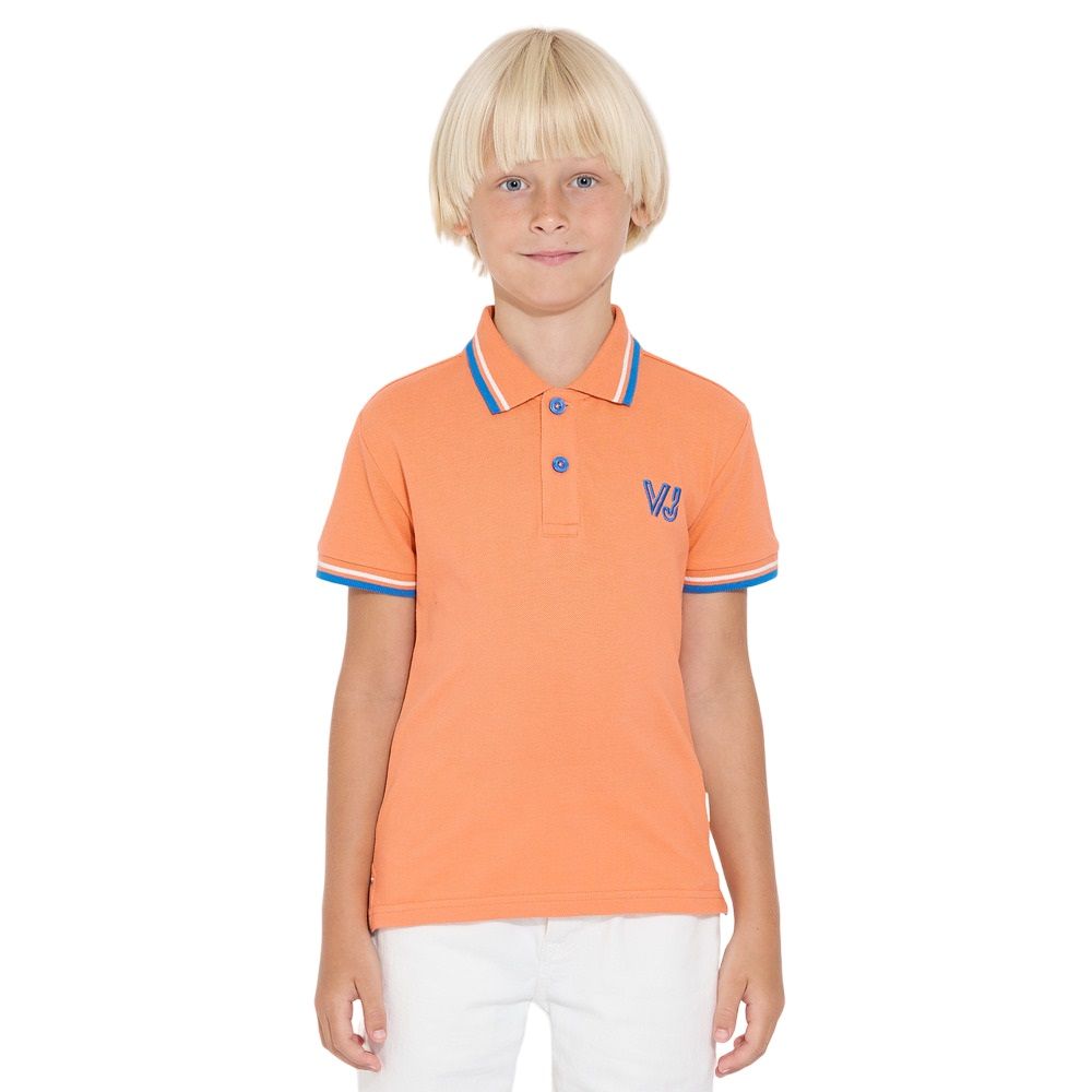 Victor and Jane - Short Sleeve Boys' Polo Shirt - Orange