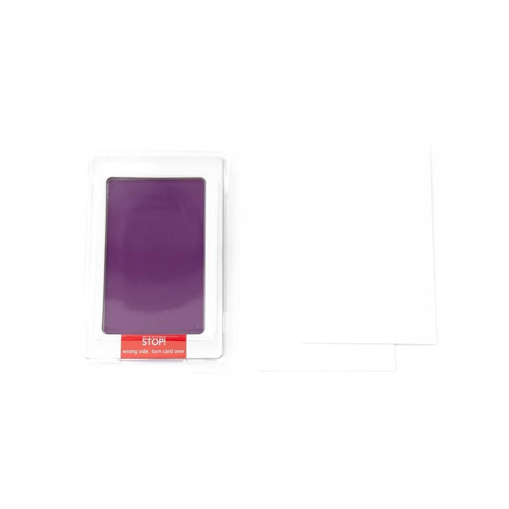 Babies Basic - Clean Fingerprint w/ Two Imprint Cards - 12.5cm - Purple