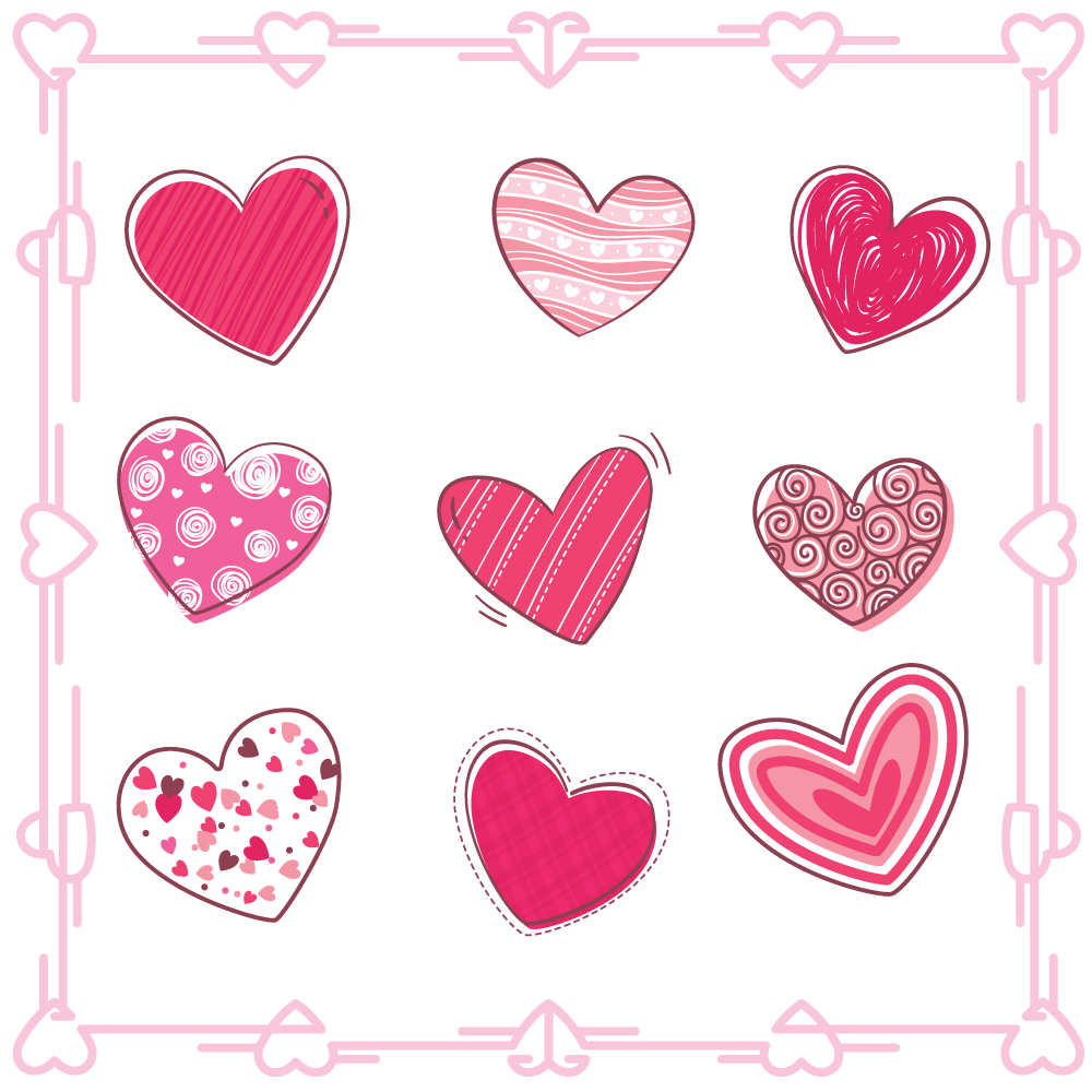 Twinkle Hands - Hearts Collection Stickers