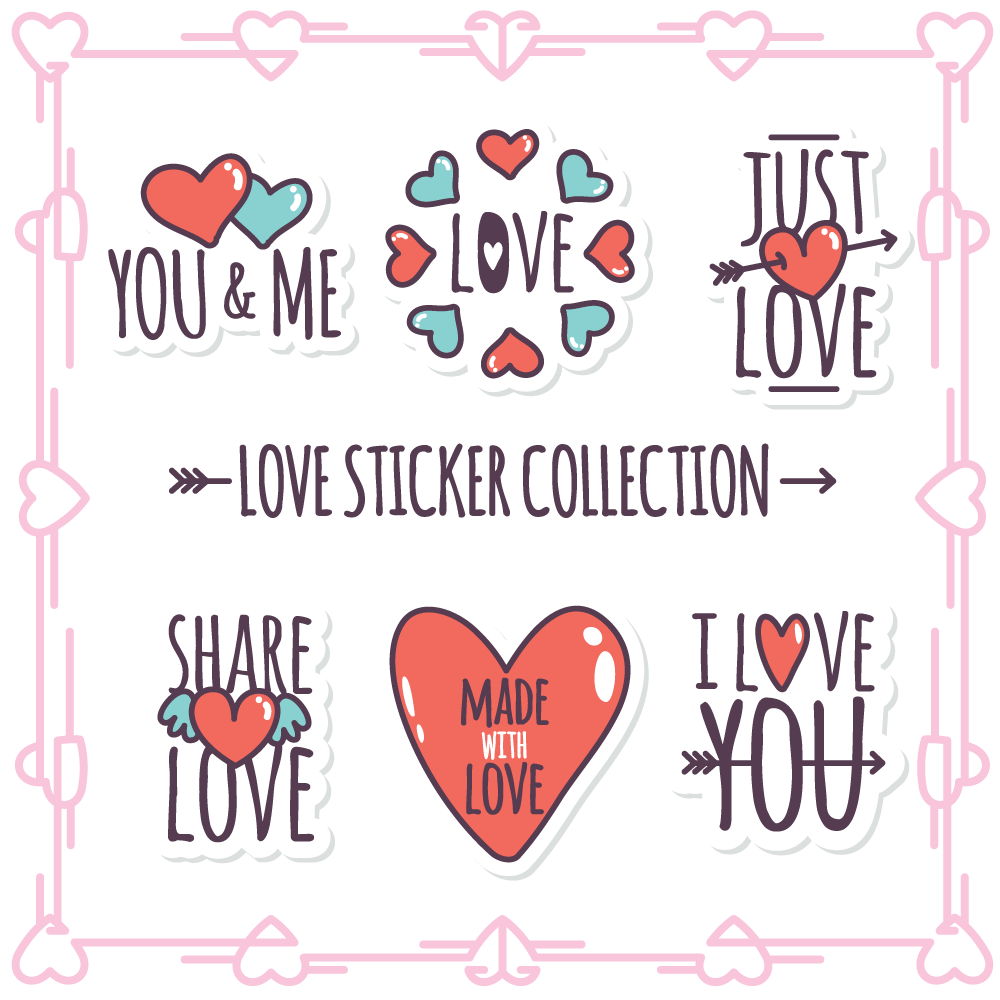 Twinkle Hands - Love Collection Stickers