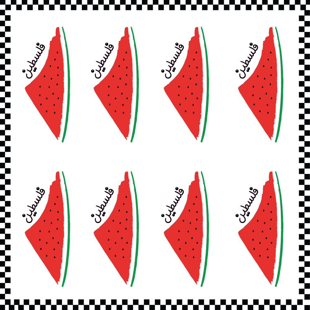 Twinkle Hands - Palestinian Map Watermelon Stickers