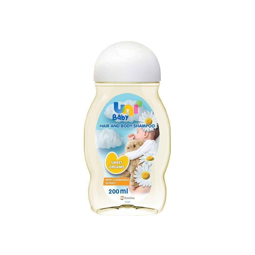 Uni Baby - Sweet Dreams Hair And Body Shampoo - 200 ml