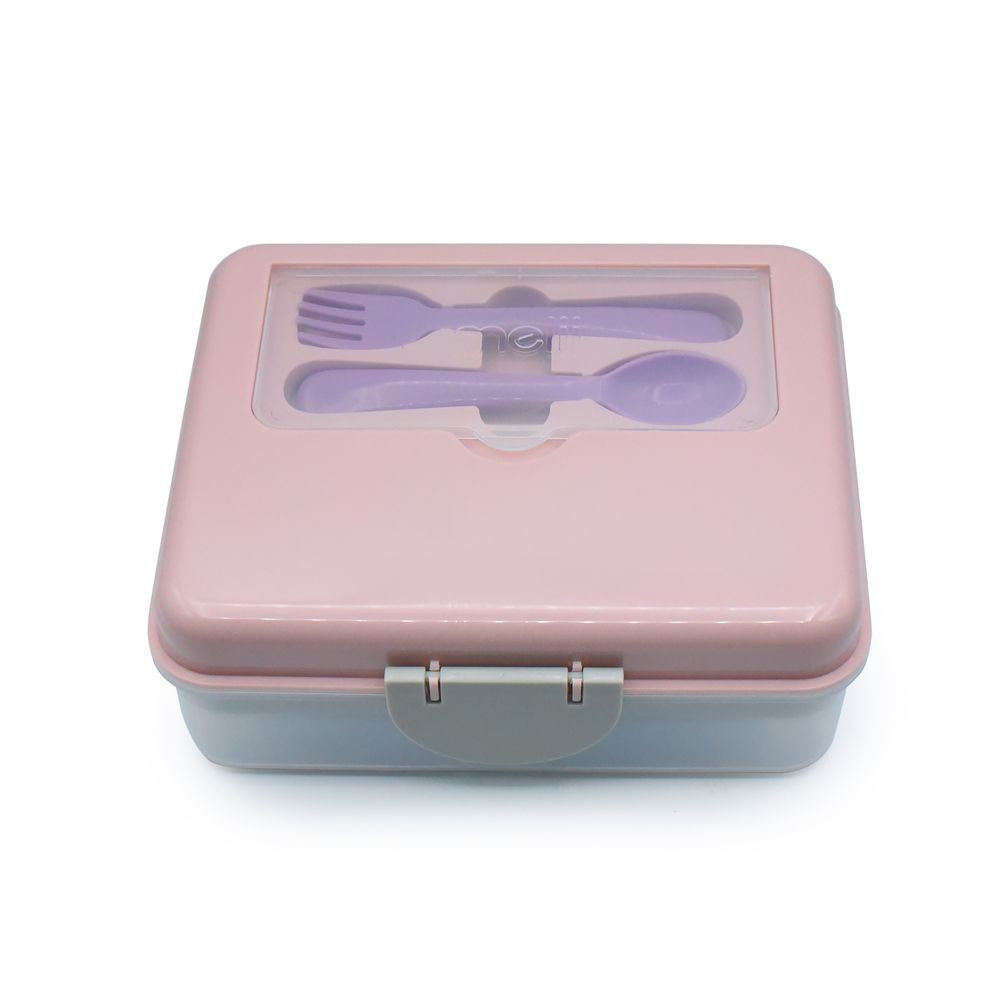 Melii - 2 Tier Bento Lunch Box With 6 compartments - Pink