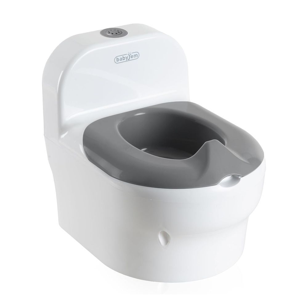 Babyjem - Potty Training Seat With Flush Sound - White