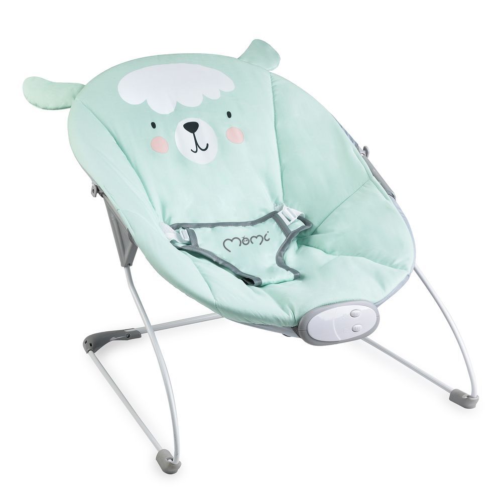 Momi - Glossy Lama Baby Recliner Bouncer - Green