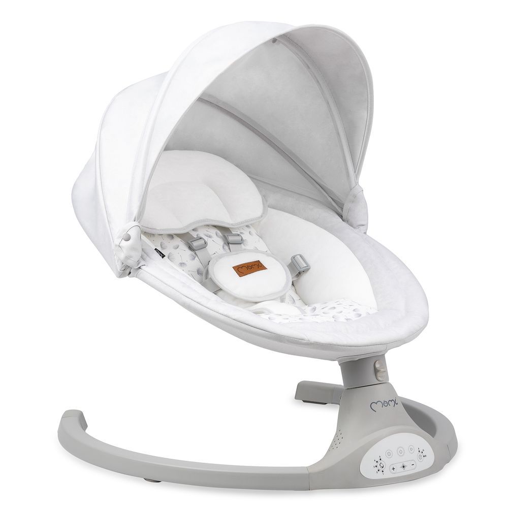 Momi - Kenani Electric Baby Bouncer With Insect Net - Light Grey