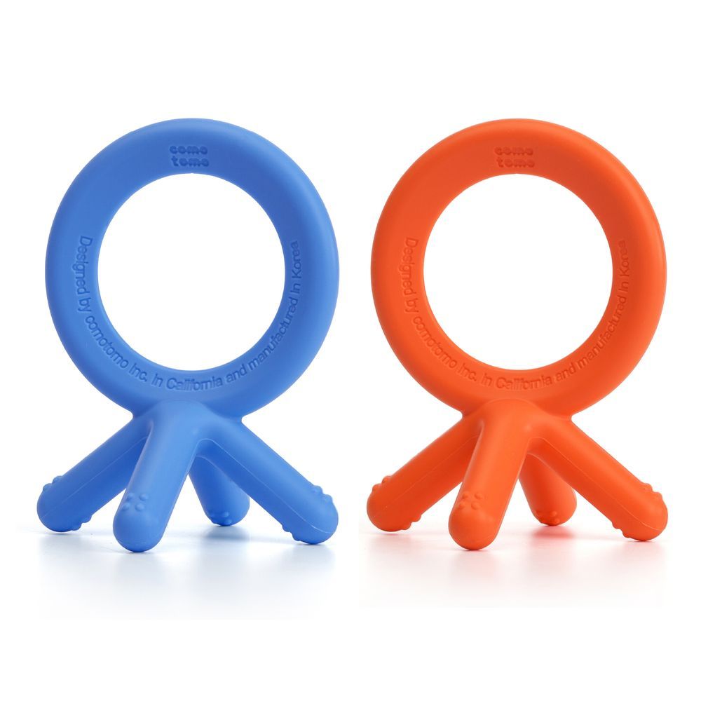 Comotomo - Silicone Baby Teether - Multicolor -  2 Pcs