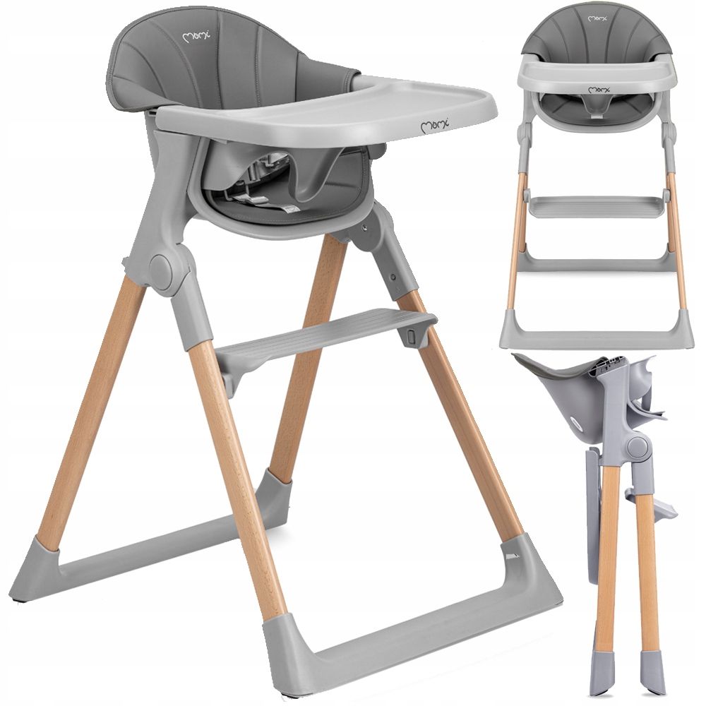 Momi - Kala Comfortable Baby High Chair - Grey