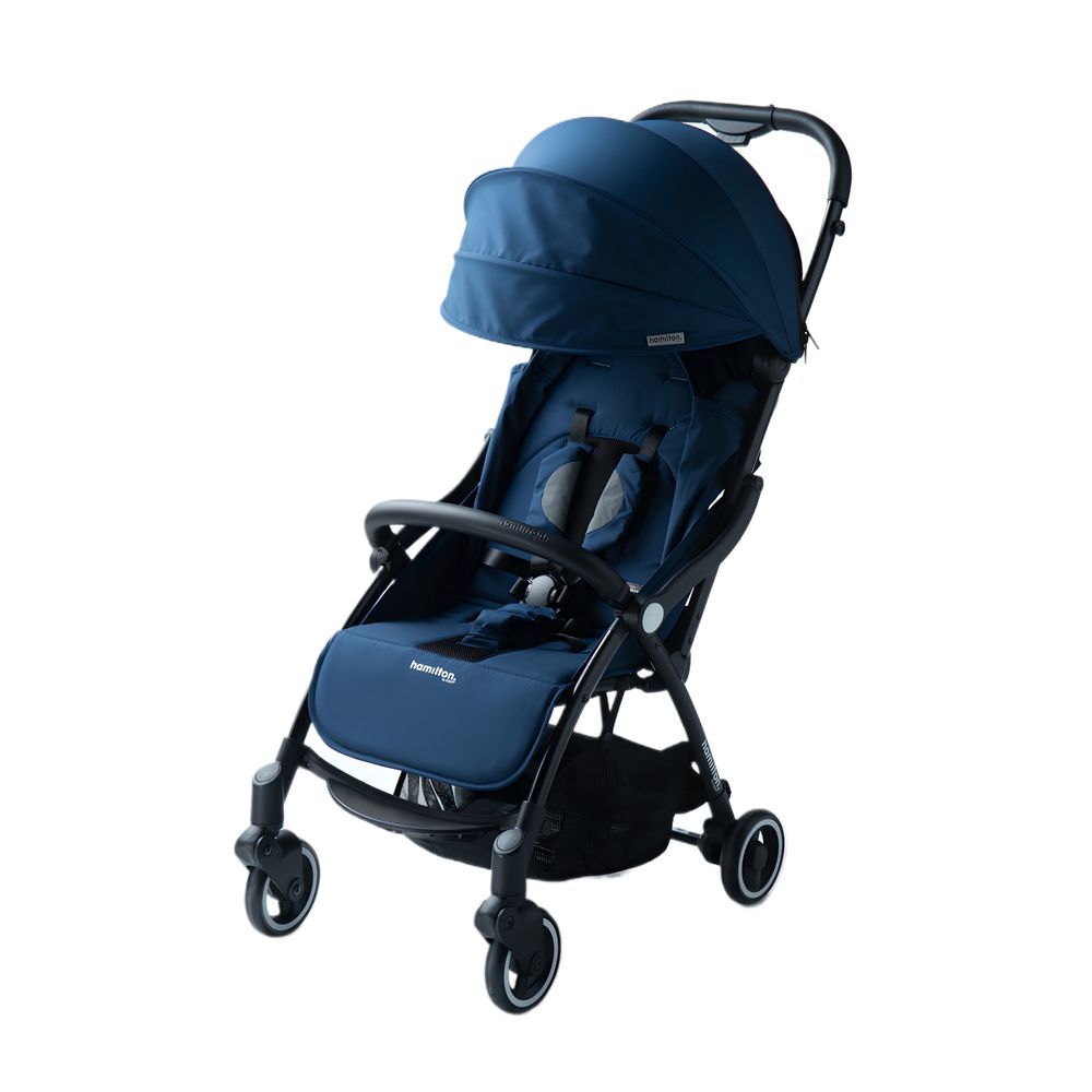 Hamilton - X1 Lightweight Everyday Baby Stroller - One Hand Fold & Unfold - Navy Blue