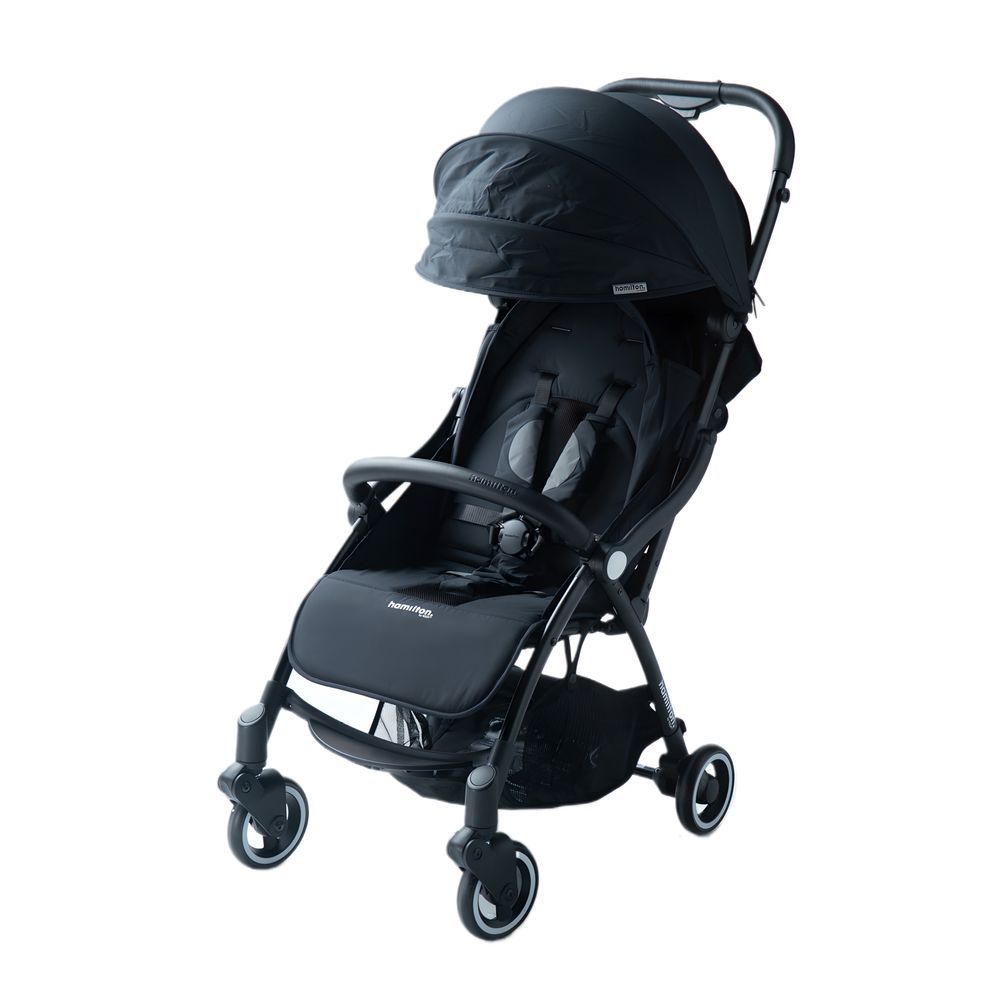 Hamilton - X1 Lightweight Everyday Baby Stroller - One Hand Fold & Unfold - Black