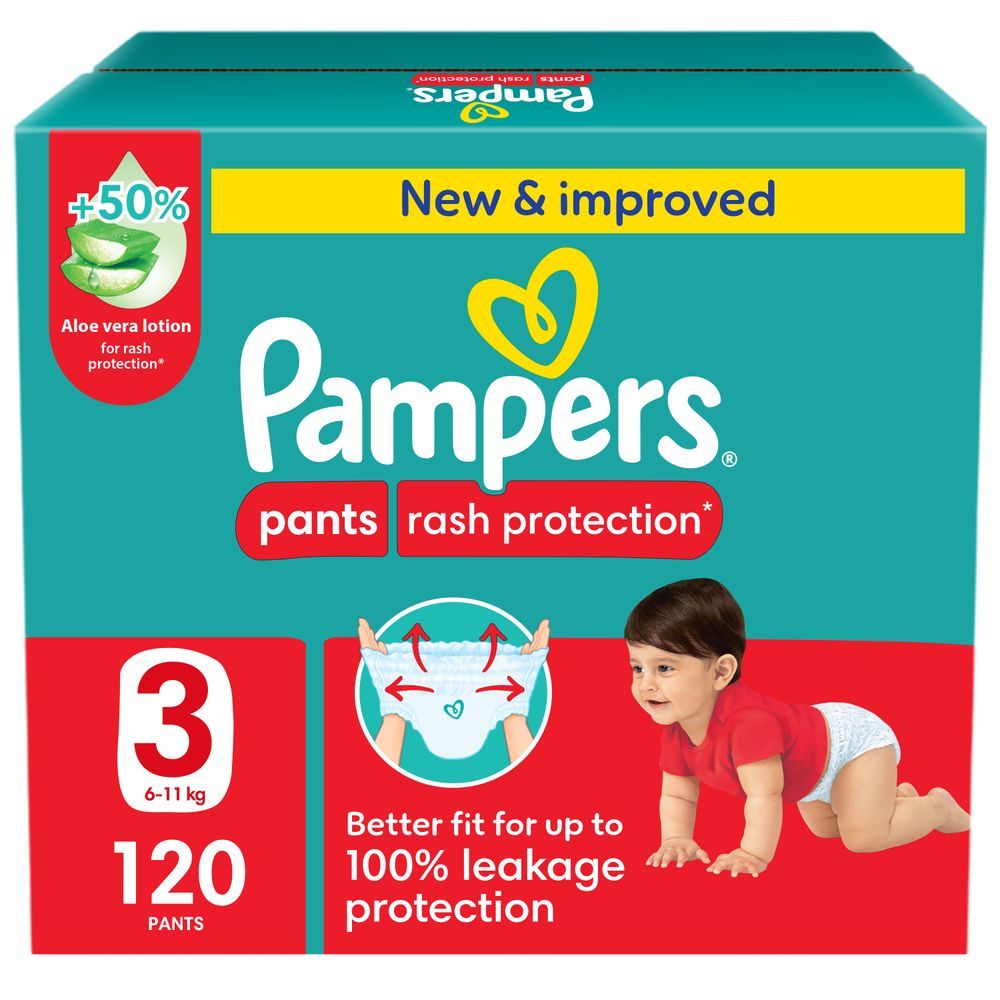 Pampers - Rash Protection Diaper Pants - Size 3 - 6-11 kg - 120 Pcs