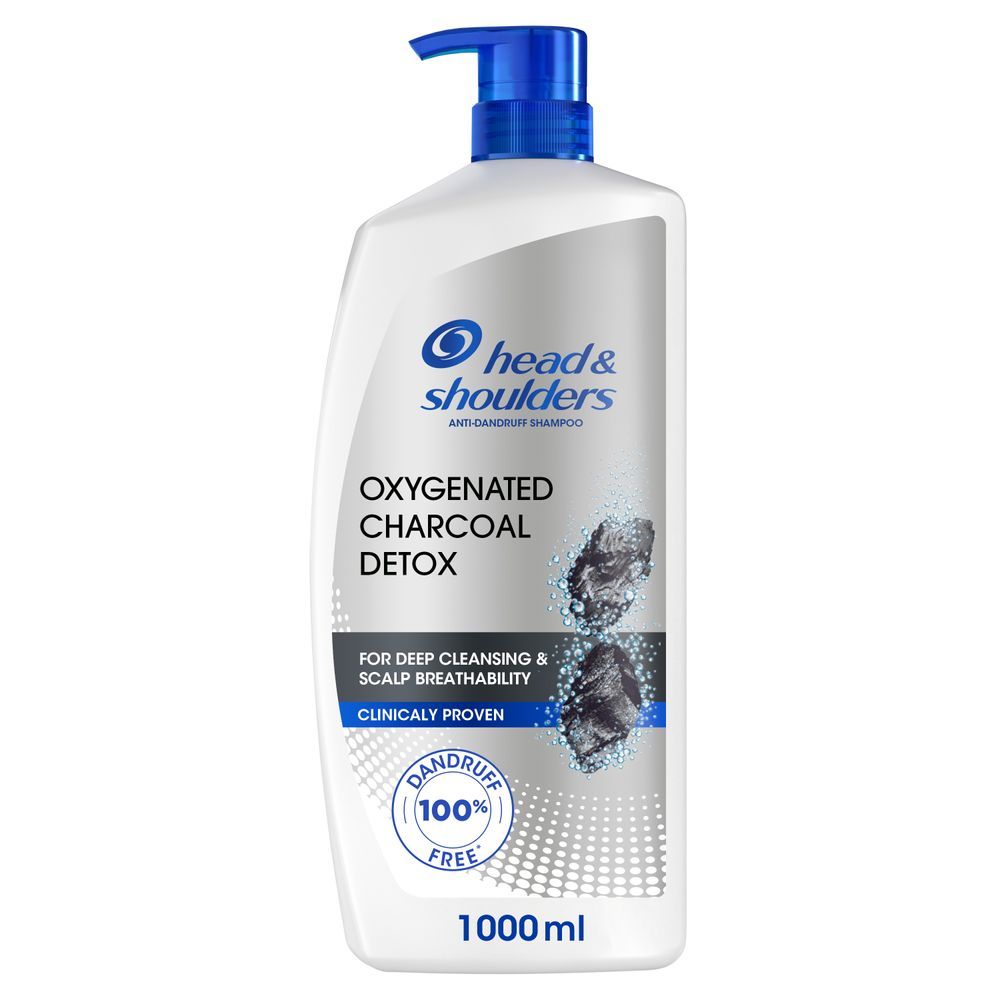 Head & Shoulders - Anti-Dandruff Shampoo - Oxygenated Charcoal Detox - 1 L