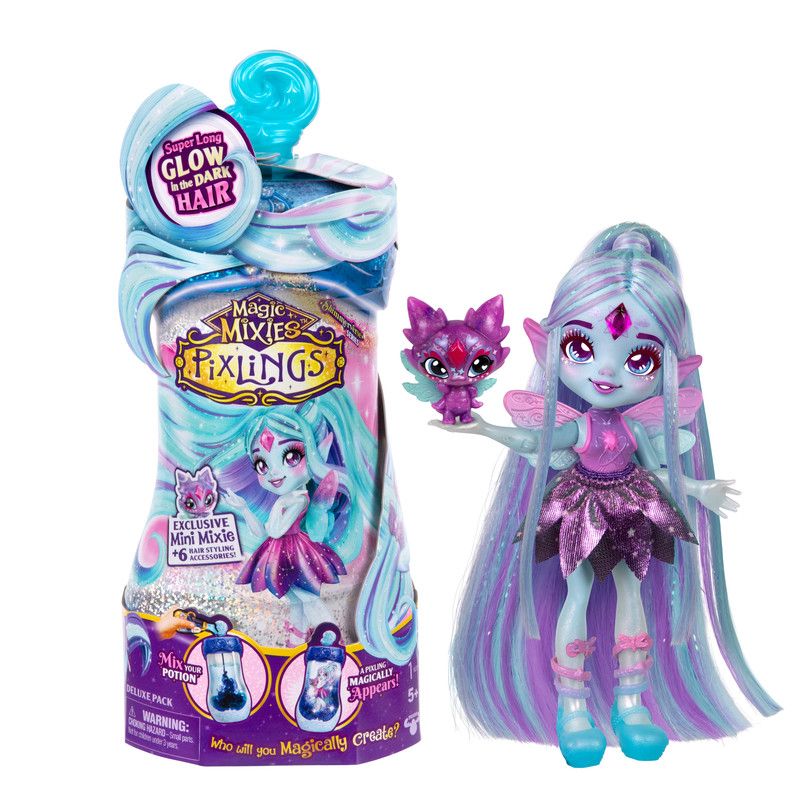 Magic Mixies - Pixlings S2 Galaxy Hair Doll Single Pk Flyt