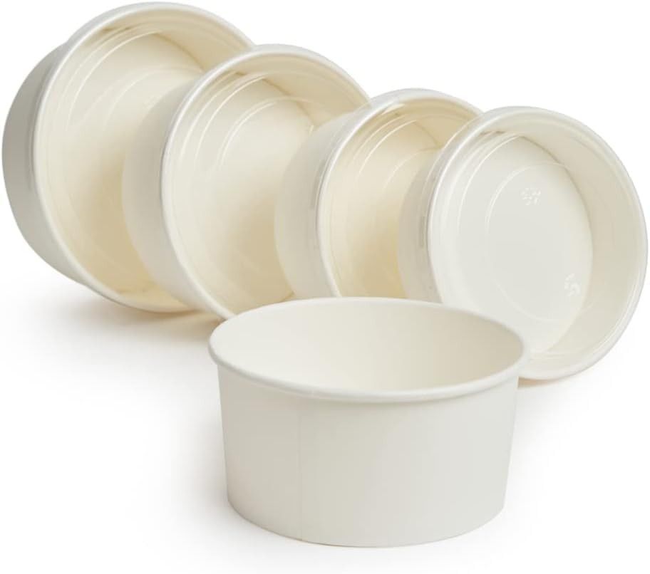 Ecoway - Disposable Bowls - 1300ml - Pack Of 50 - White