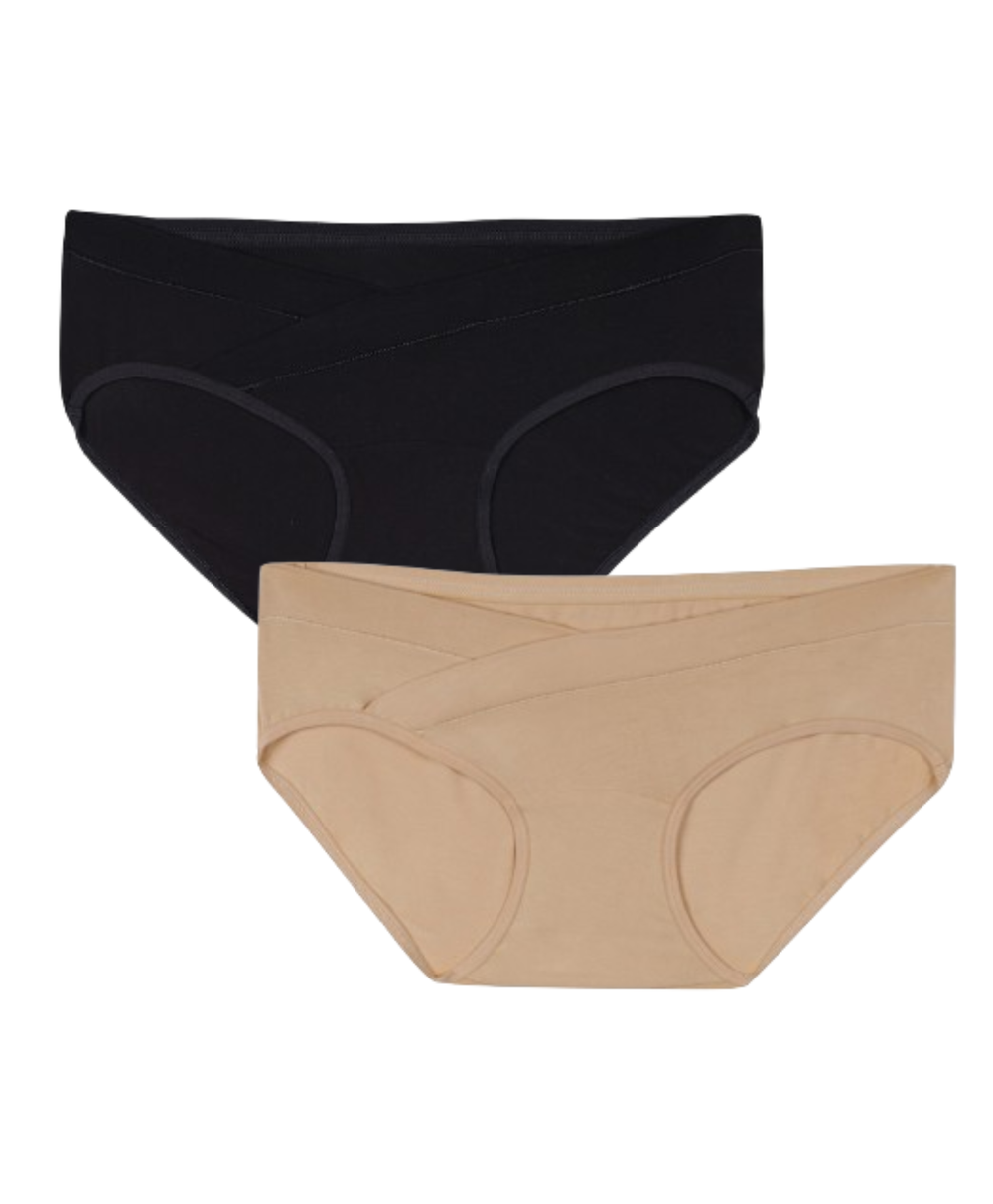 Tummy - Low Waist Maternity Panty Bamboo Cotton - Pack Of 2