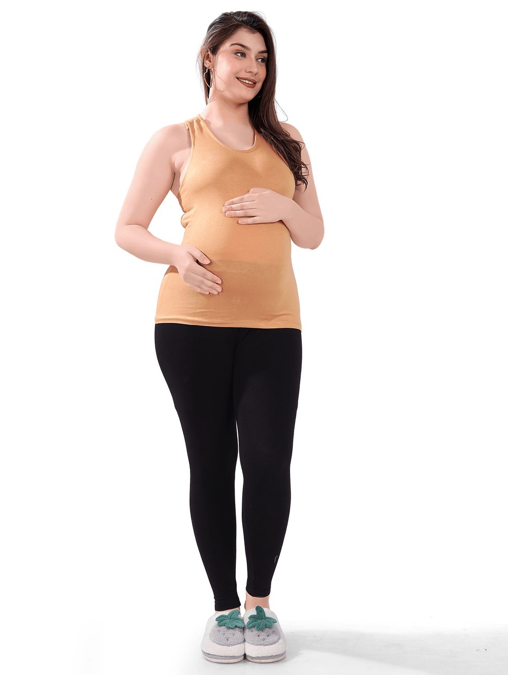 Tummy - Maternity And Nursing Tank Top - Beige