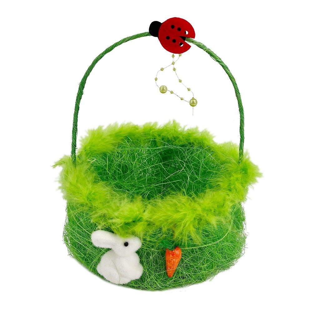 Party Magic - Easter Basket Green 18cm