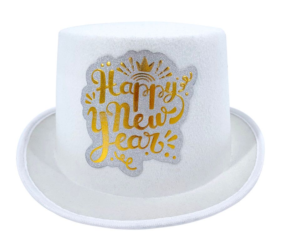 Party Magic - New Year Top Hat - White