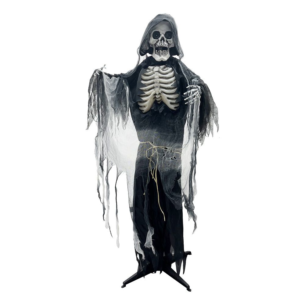 Party Magic - Halloween Animated Reaper With Lights And Sound - Black