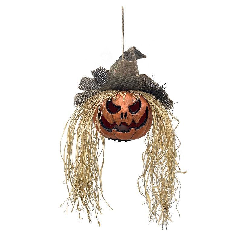 Party Magic - Halloween Hanging Pumpkin With Lights And Sound