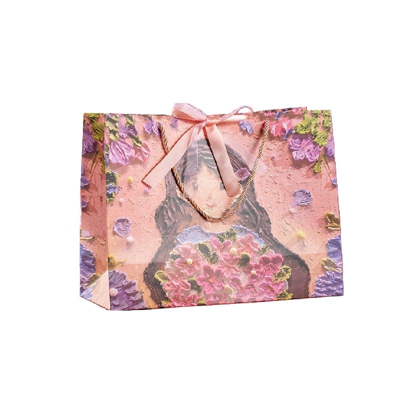 Y-PaperCo. - 3D Beautiful Goddess Gift Bag - M - Pack of 3