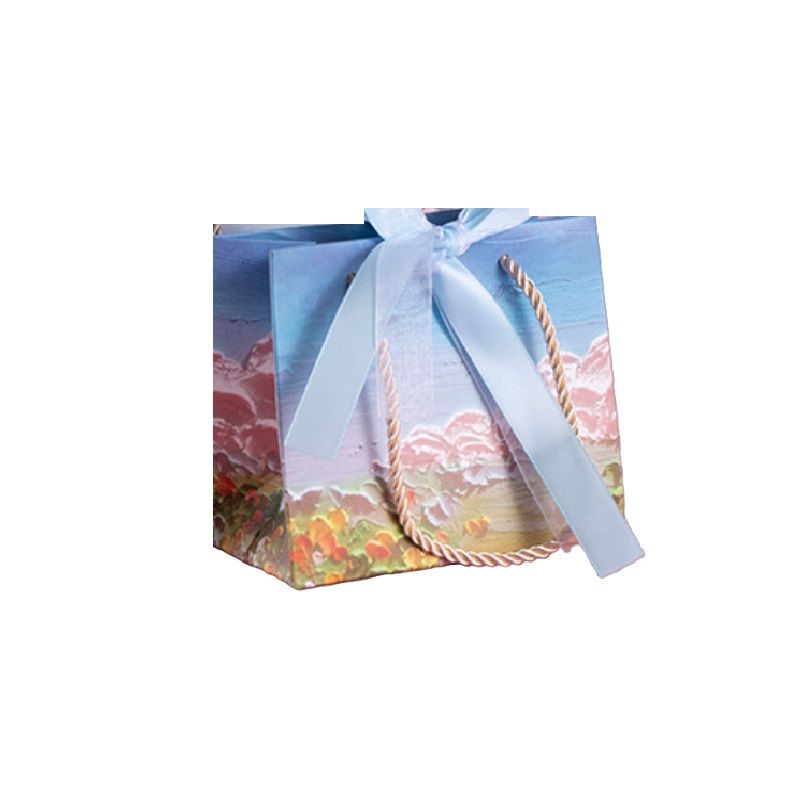 Y-PaperCo. - 3D Sunrise And Flowers Bloom Gift Bag - M - Pack of 3