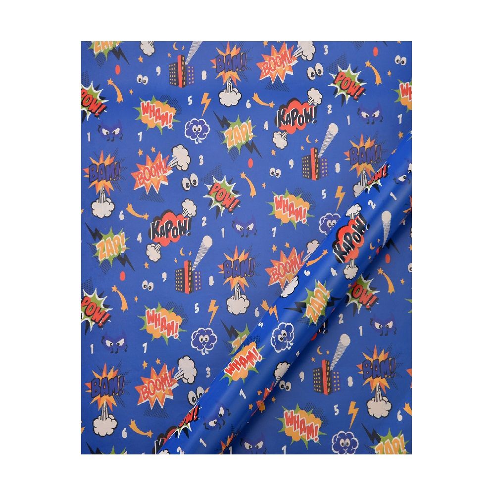 Long Sun - Wrapping Paper - Kapow - Pack of 6