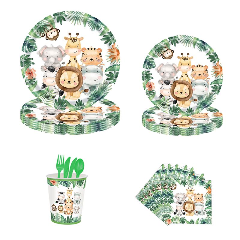 Long Sun - Party Tableware Set - Animal - 68pcs