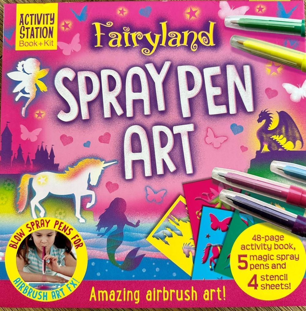 Fairyland Spray Pen Art Book & Activity Kit