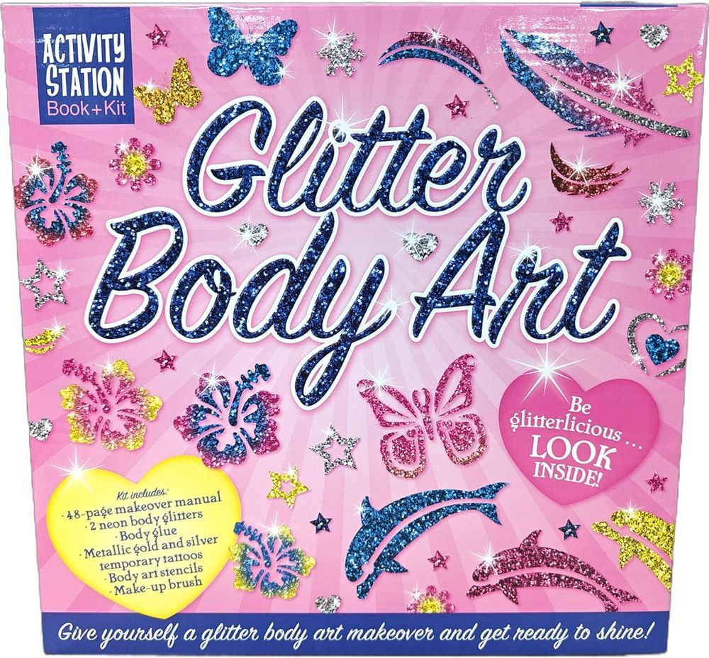 Glitter Body Art Book & Activity Kit