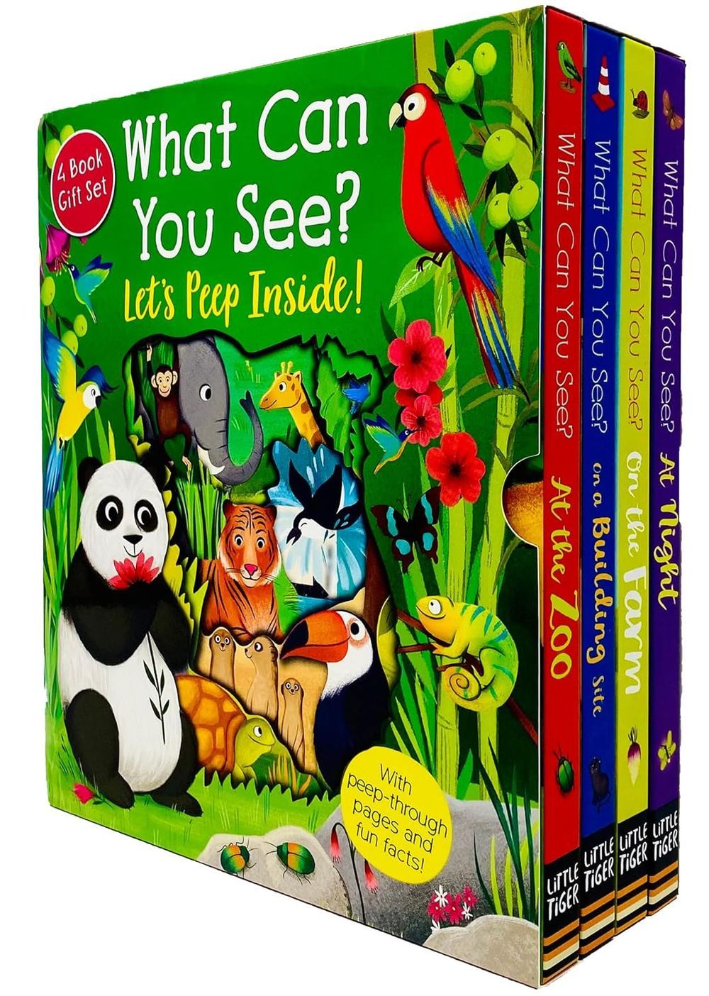 Peep Inside What Can You See? Series Board Books - Pack of 4