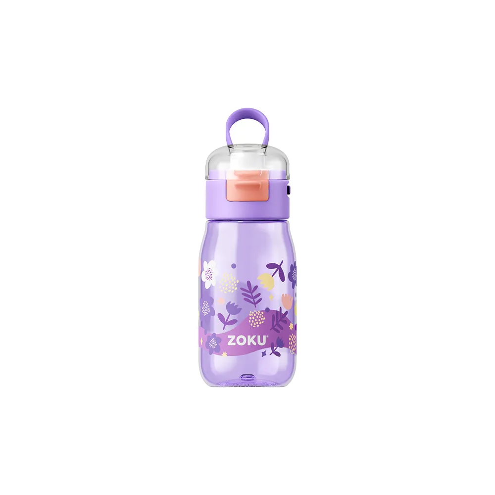 Zoku - Kids Flip Gulp Bottle - 475ml - Purple