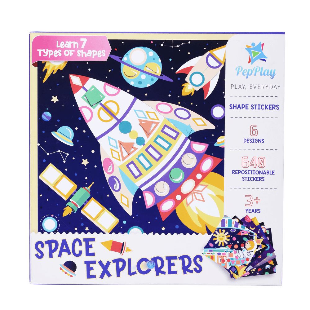 PepPlay - Educational Shape Sticker - Space Explorers