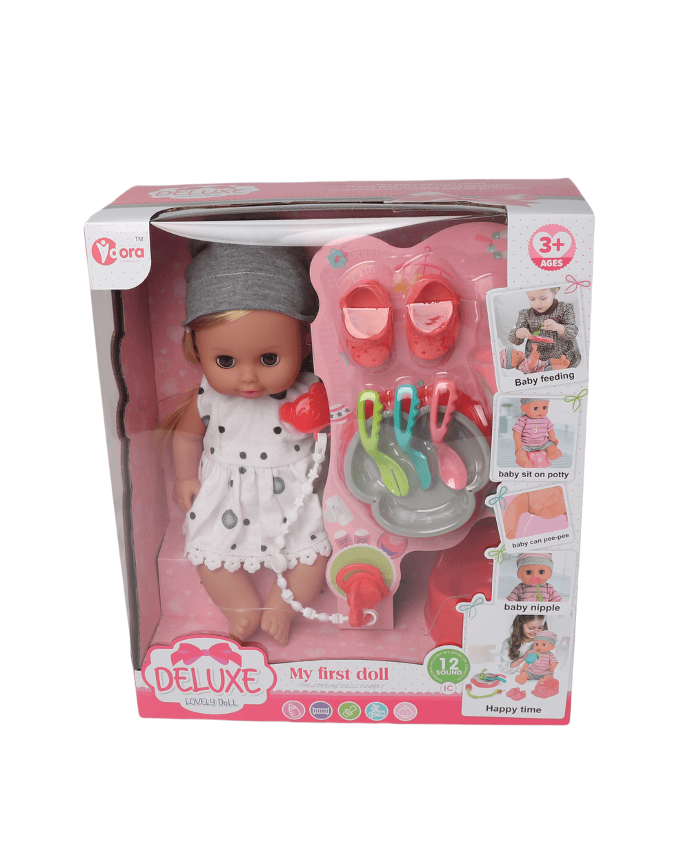 Vdora Dolls - Baby Doll Feeding Playset D - 14 Inch