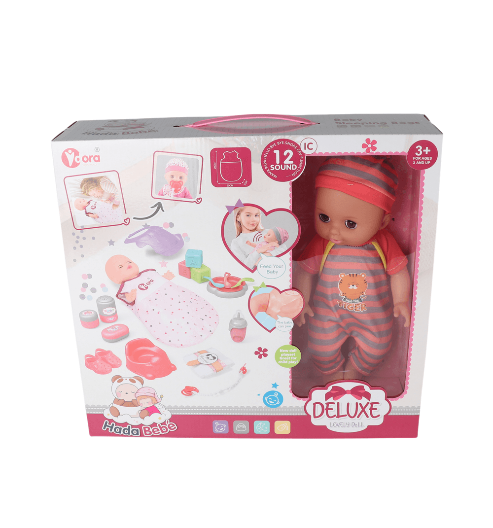 Vdora Dolls - Baby Doll W/ Sleeping Bag Playset - 14 Inch