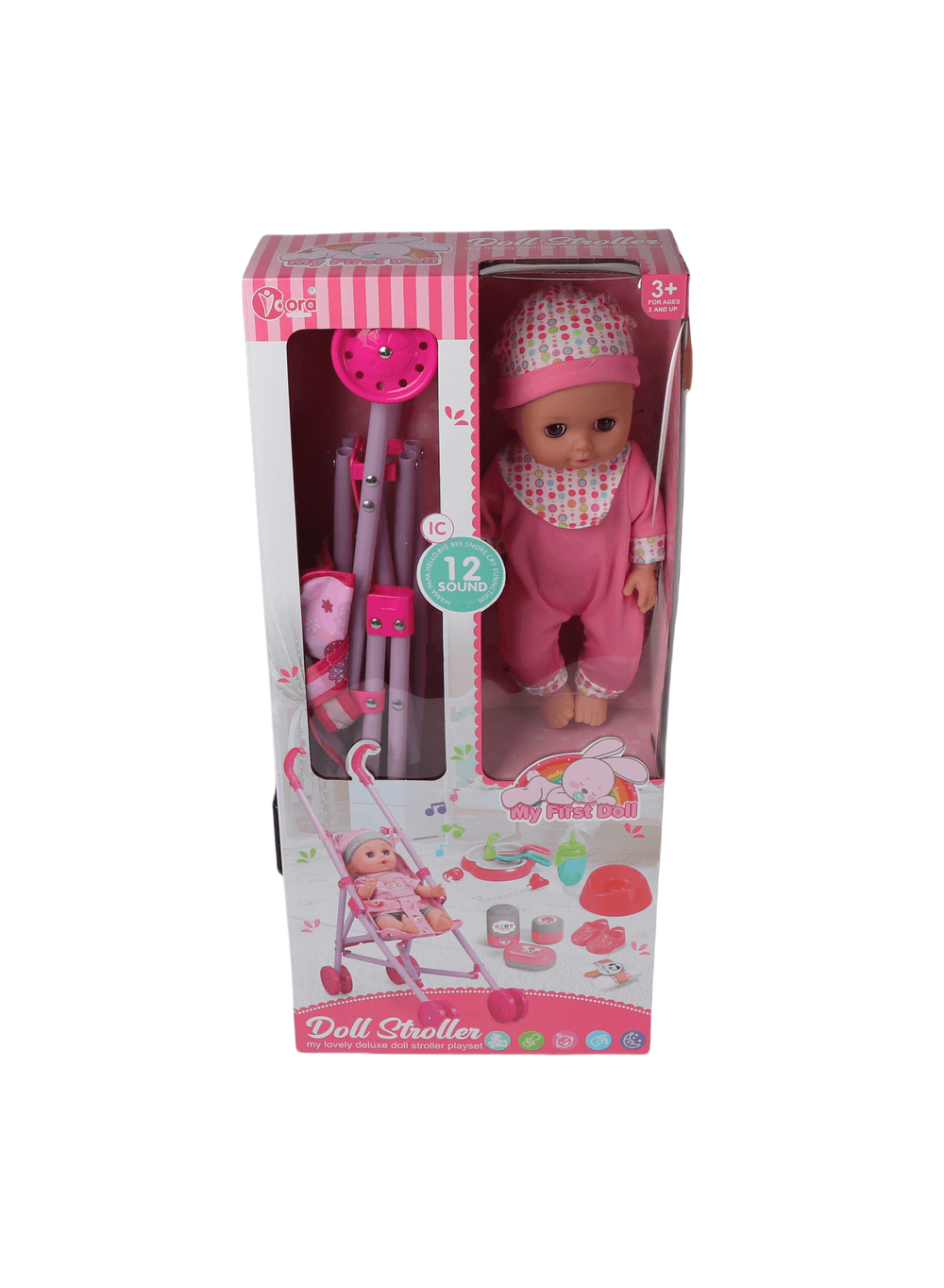 Vdora Dolls - Baby Doll Stroller Playset A - 14 Inch