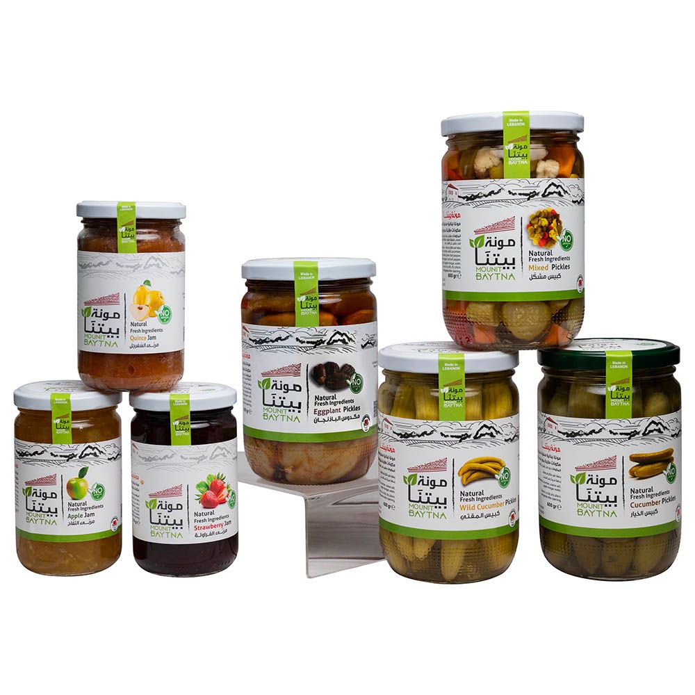 Mounit Baytna - Eggplant Pickles with Jams - Pack of 3 and Pickles - Pack of 3