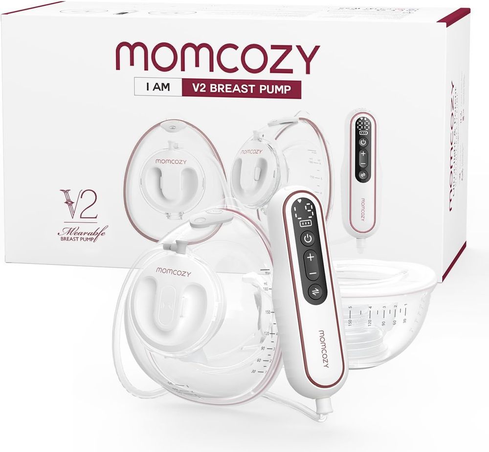 Momcozy - Ultra Light Wearable Breast Pump Set V2 - White