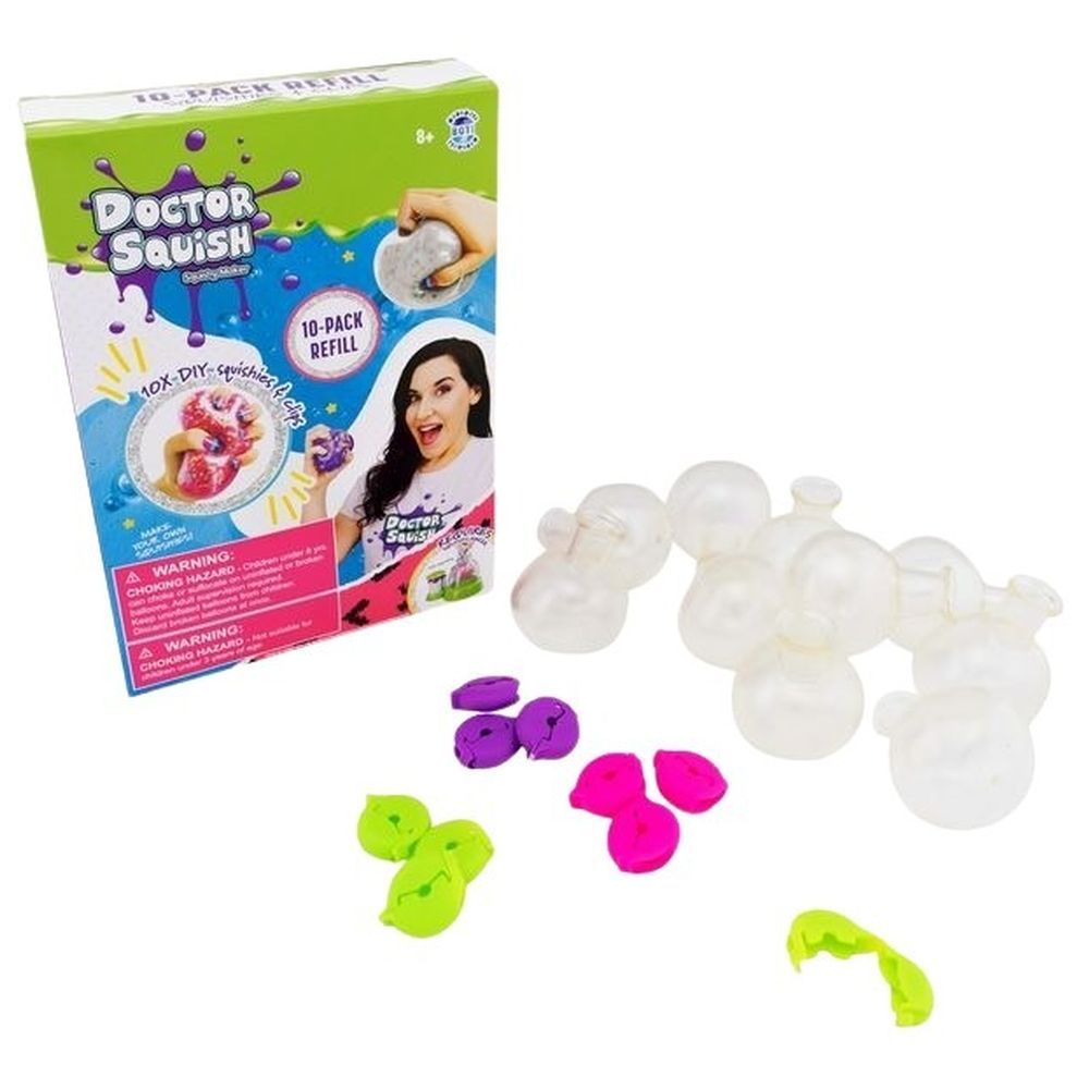 Doctor Squish - V2 Squishy Maker Refill Pack And Clips - 36 Pcs