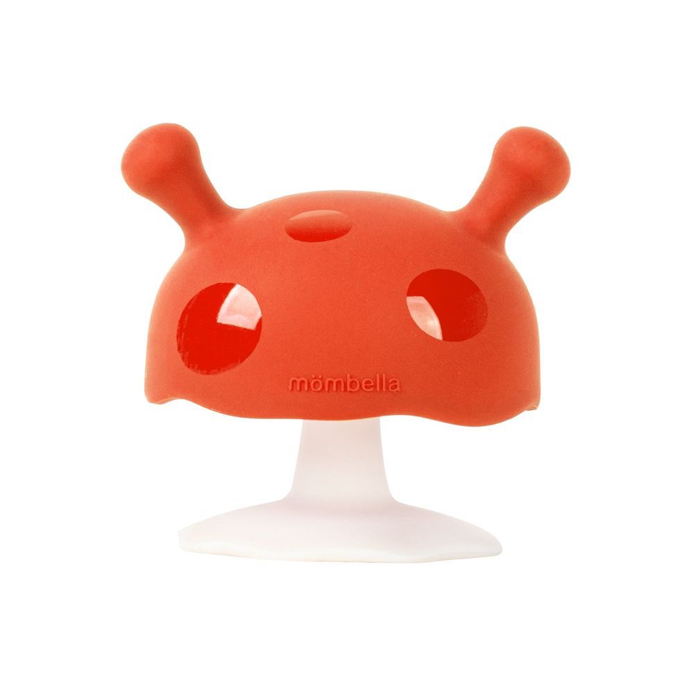 Mombella - Mimi Mushroom Soothing Teether Toy - Orange