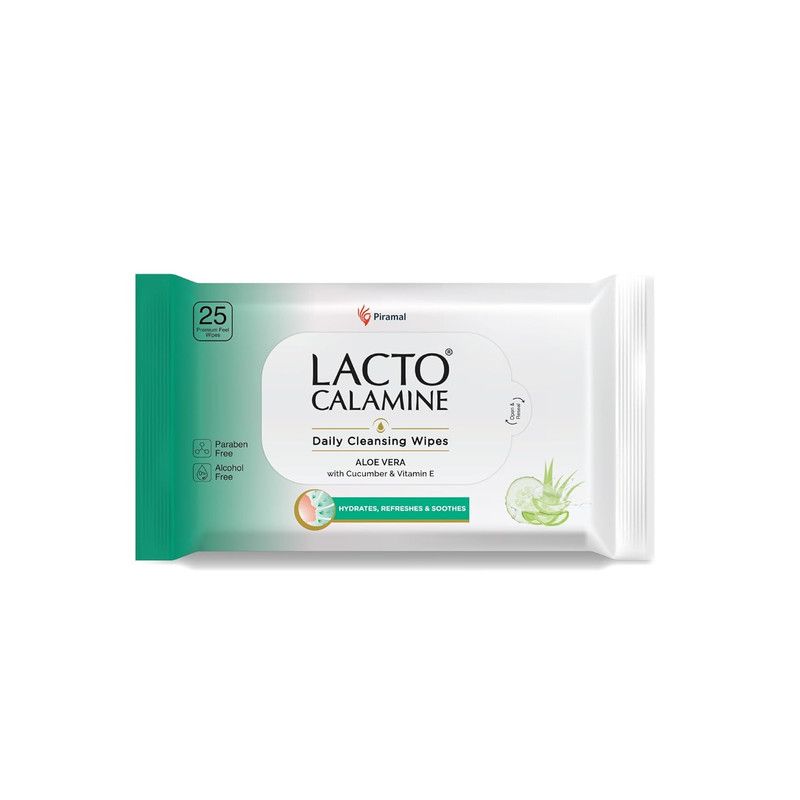 Lacto Calamine - Daily Cleansing Wipes - 25pcs