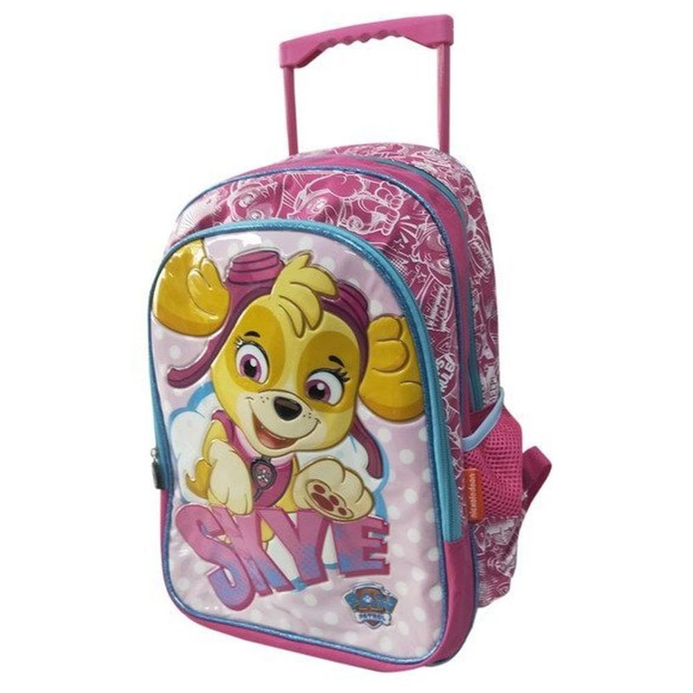 Paw Patrol - Double Handle Trolley School Bag - 14-Inch - Pink