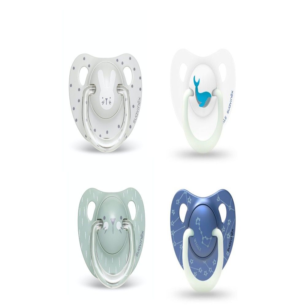 Suavinex - Premie Baby Pacifier 0M - S1 - Pack of 4