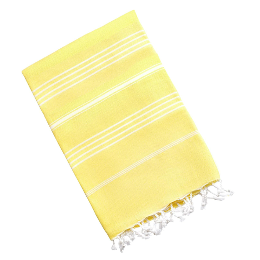 Hammam Corner - The Line Beach Towel - Yellow