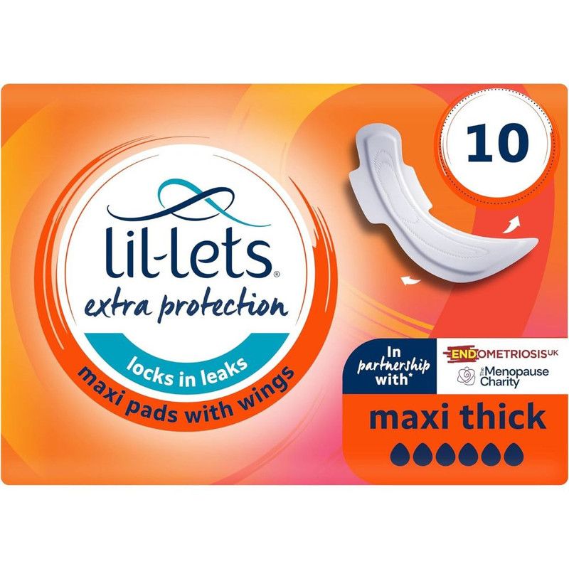 Lil-lets - Extra Protection Maxi Thick Pads - 10 Pcs