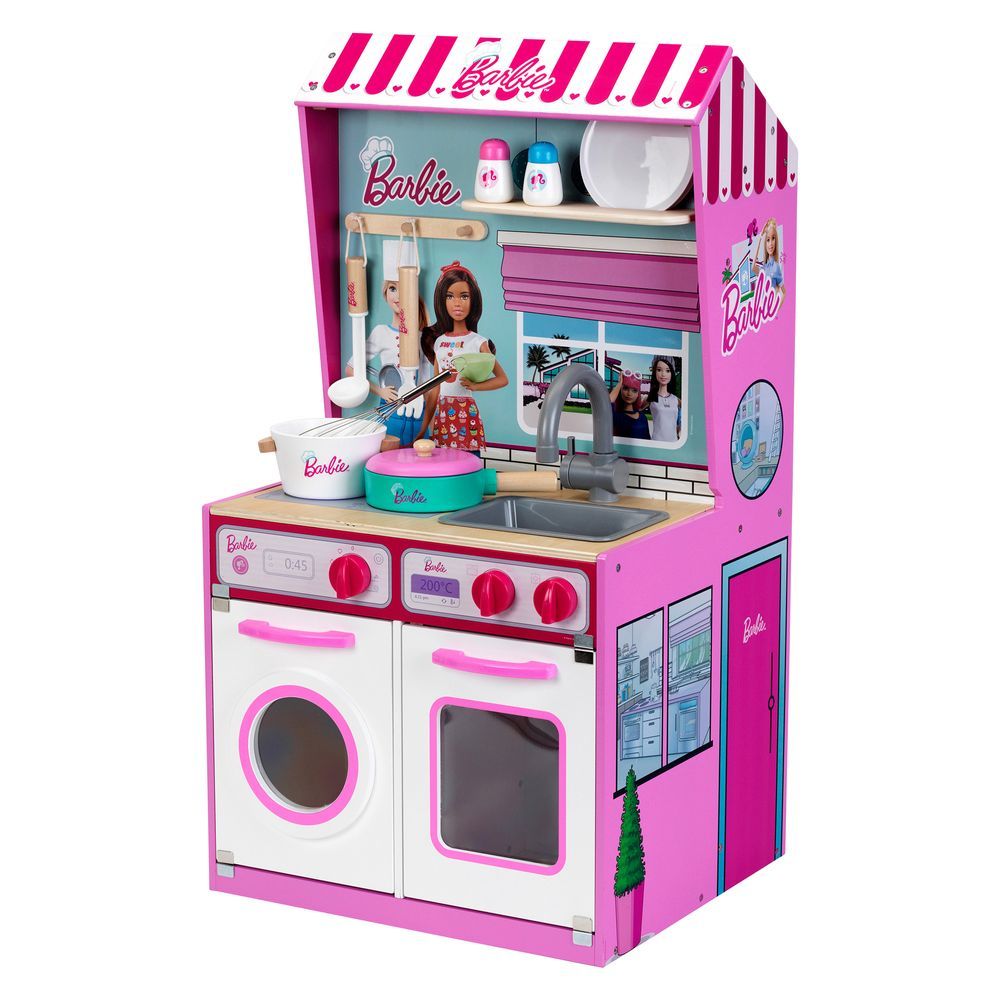 Klein Toys - 2-In-1 Theo Klein Barbie Kitchen And Dollhouse