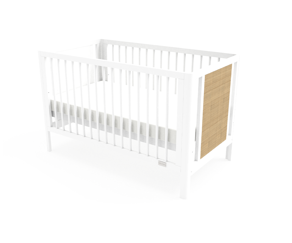 babyhood - Aliya Cot - White/Natural
