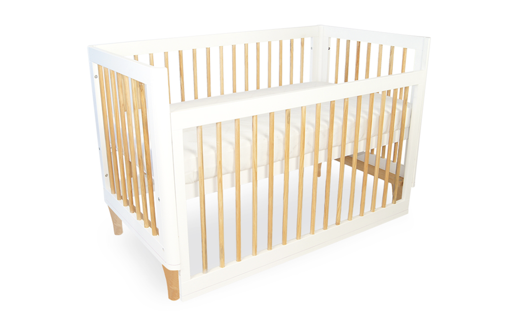 babyhood - Riya Cot - White/Beech